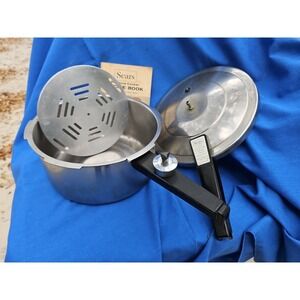 VINTAGE 4 Quart PRESSURE Cooker Complete w/extra Seal Ring & Recipe Book